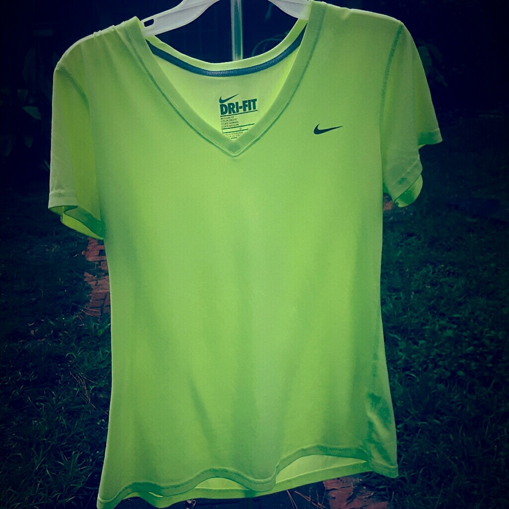 Nike DRI-FIT  Women's running top greenish yellow